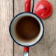 Retro enamel coffee pot