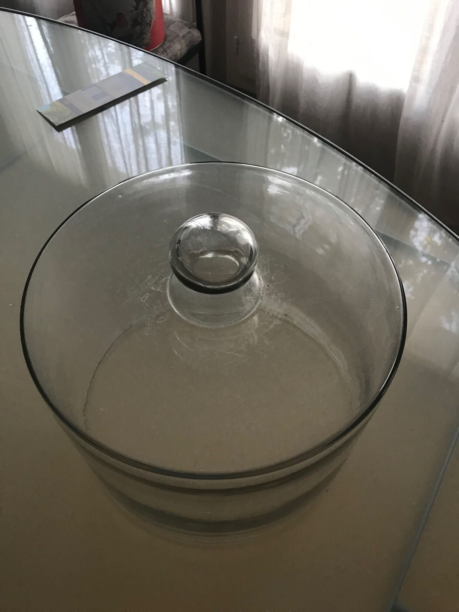 Glass bell for food preservation