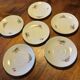 Set of 6 antique porcelain saucers