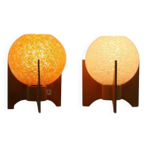 Pair of design table lamps "Rockets", 1960s