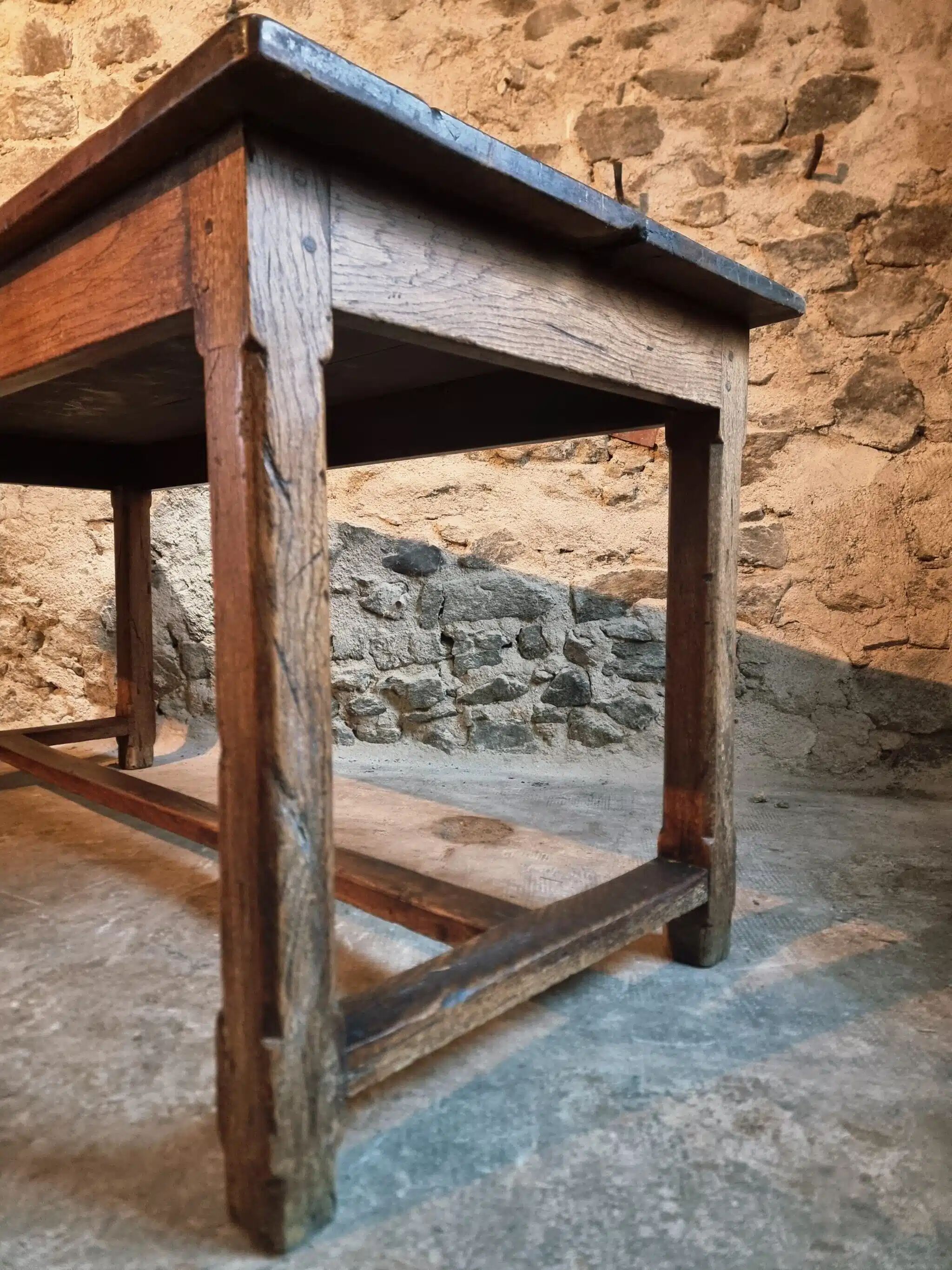 Antique French dining table, 18th century