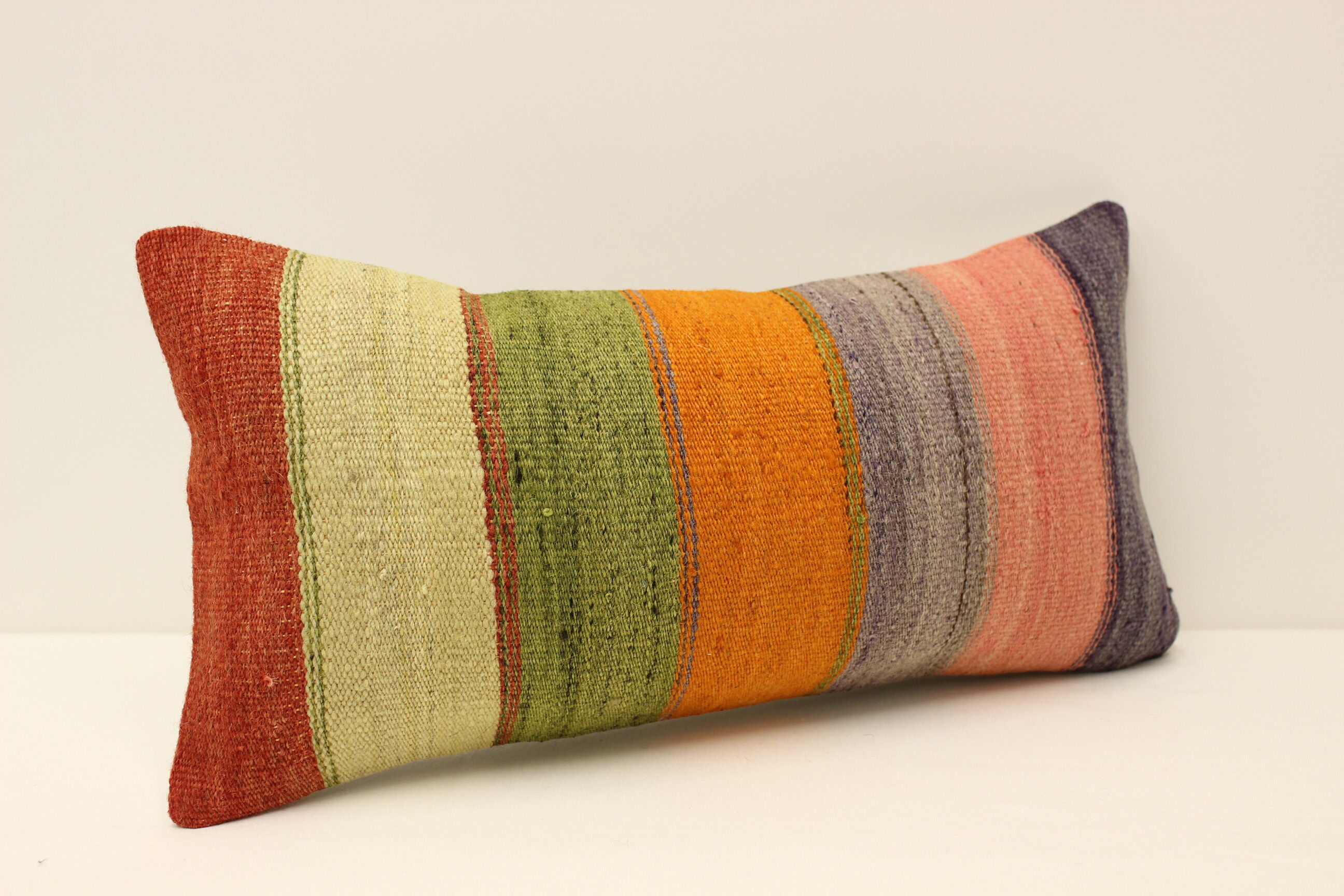 Housse coussin vintage kilim 25x50 cm