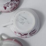 6 cups Digoin Sarreguemines