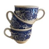 3 cups of Villeroy and Boch coffee, Burgenland model, 1950