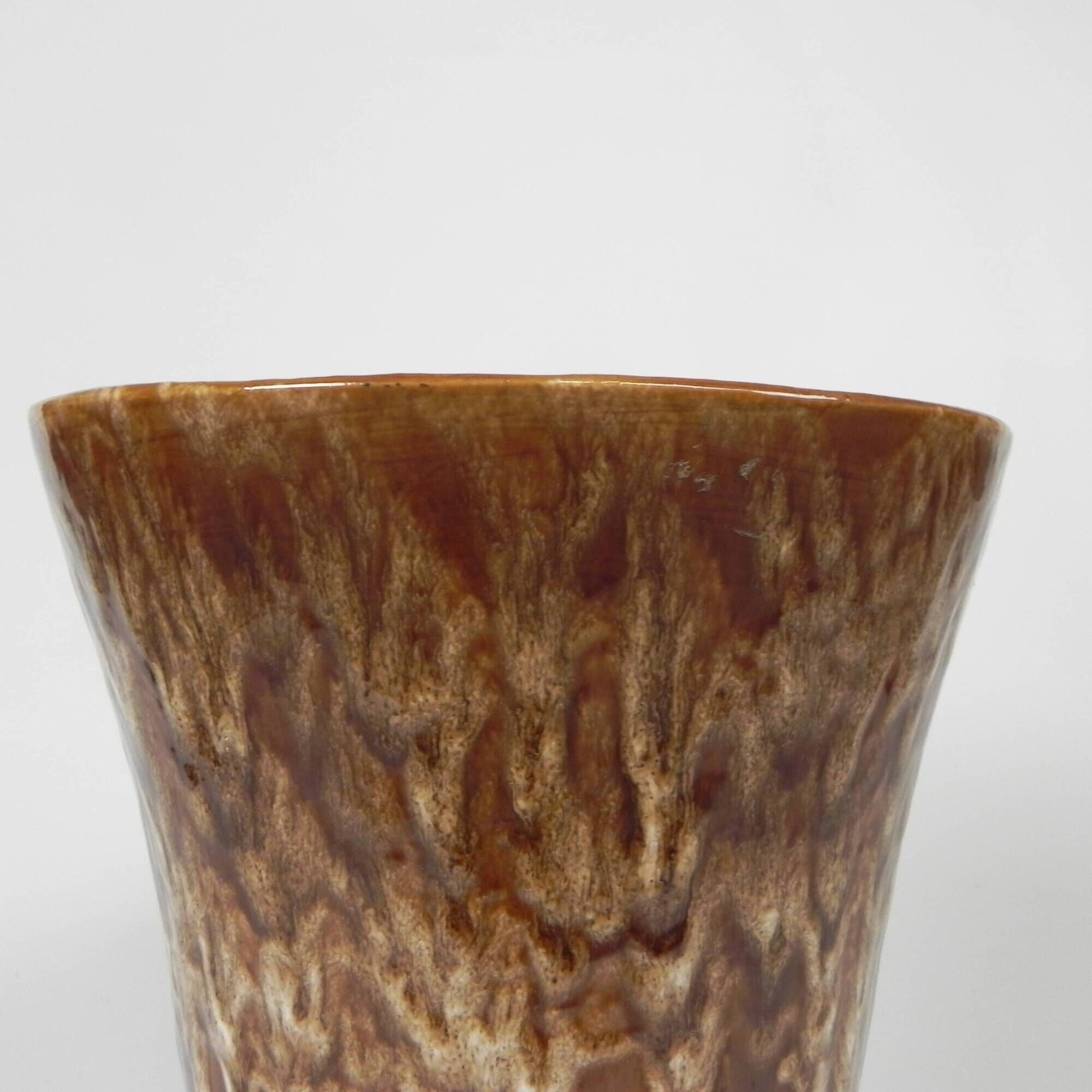 Vintage German vase with lava effect, 37 cm high, 1960s.