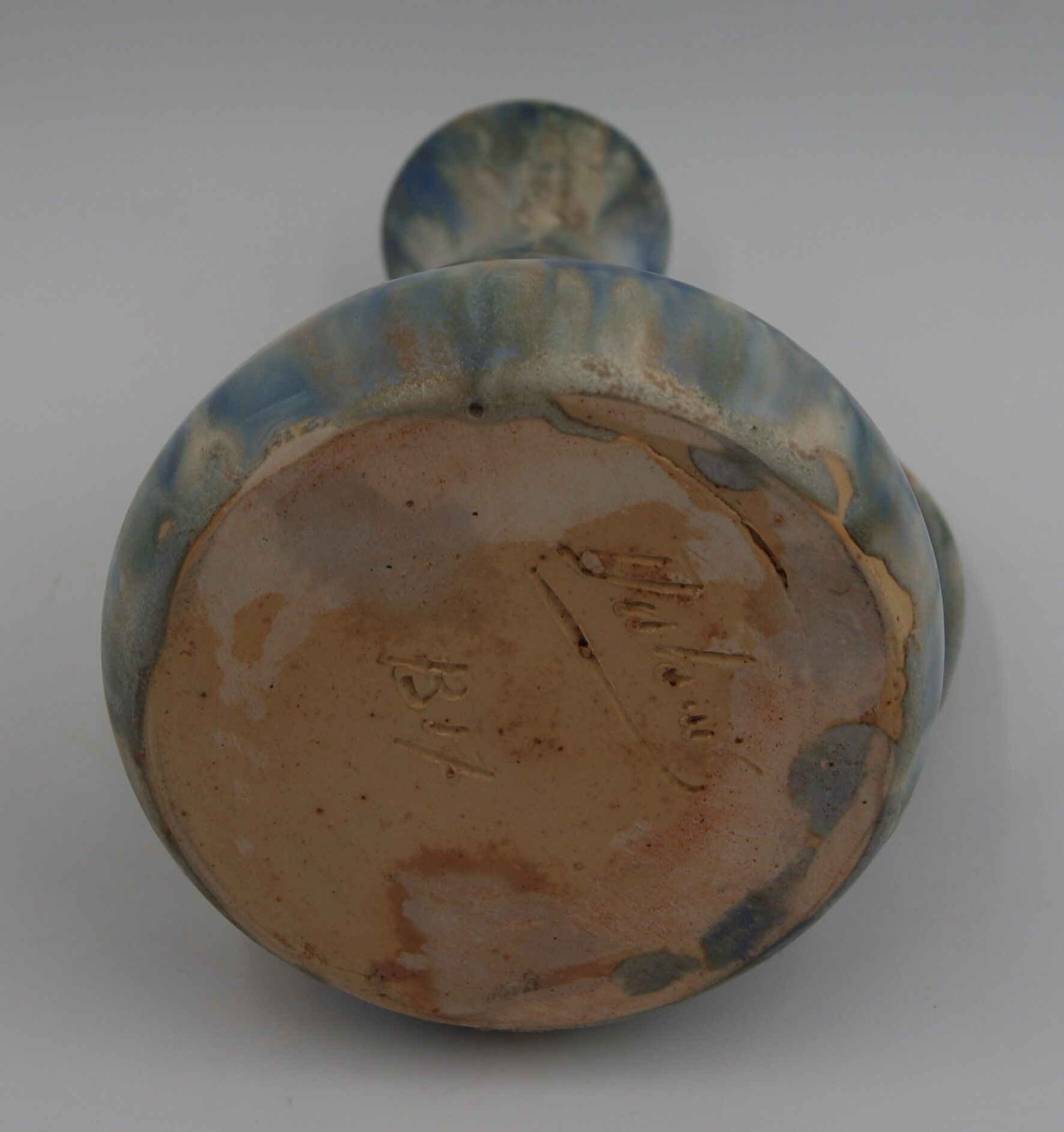 Candle holder flamed sandstone Dubois vintage