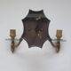 Antique black and gold wall sconce