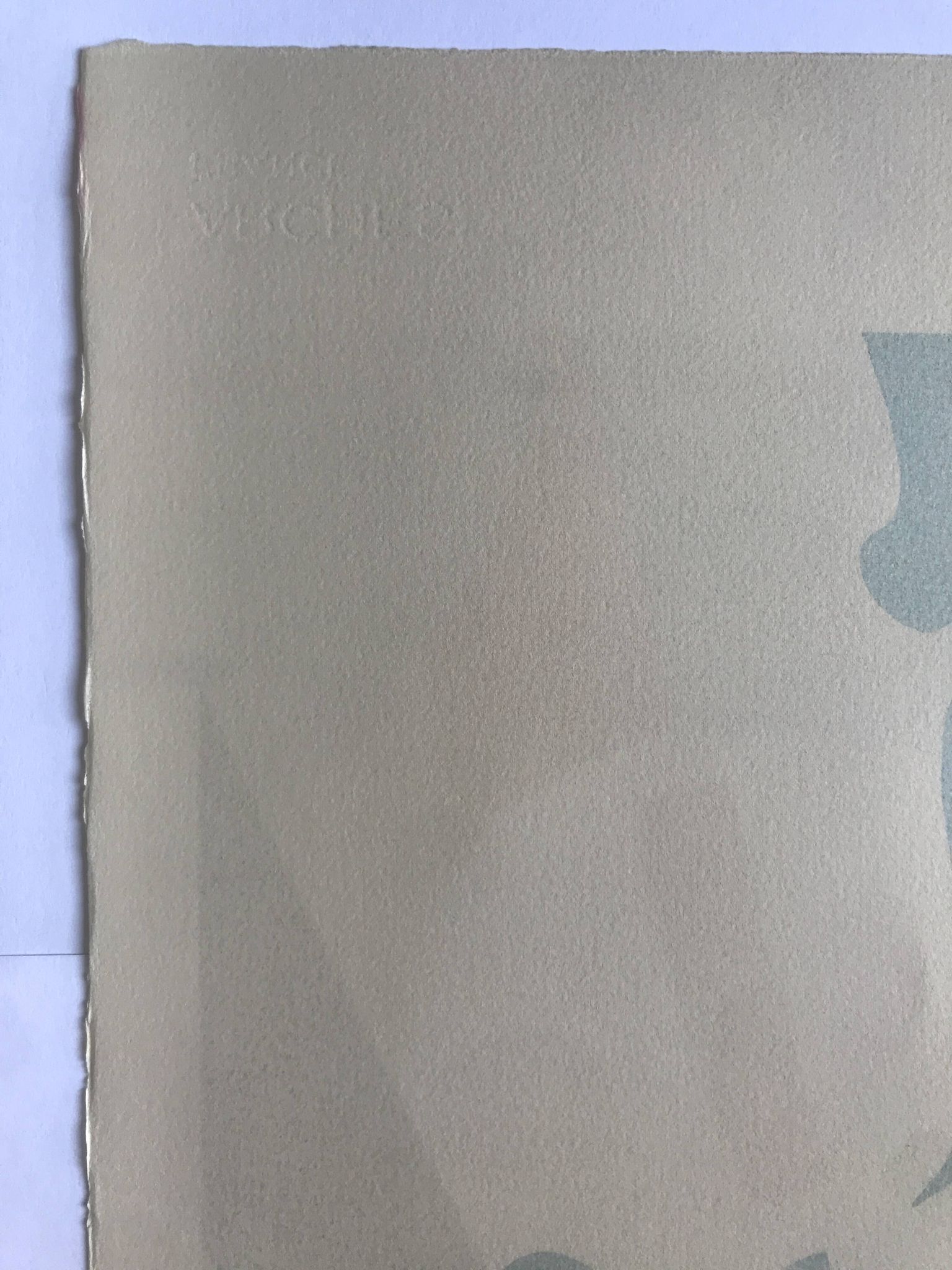 Roland BIERGE, Montfermeil, 1978. Lithographie originale signée au crayon