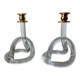 Pair of pretzel candlesticks by Dorothy Thorpe, c 1970s