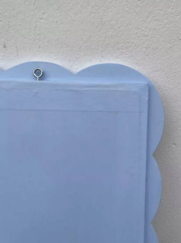 Miroir nuage en bois ondulé