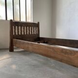 Brutalist Aranjou elm bed