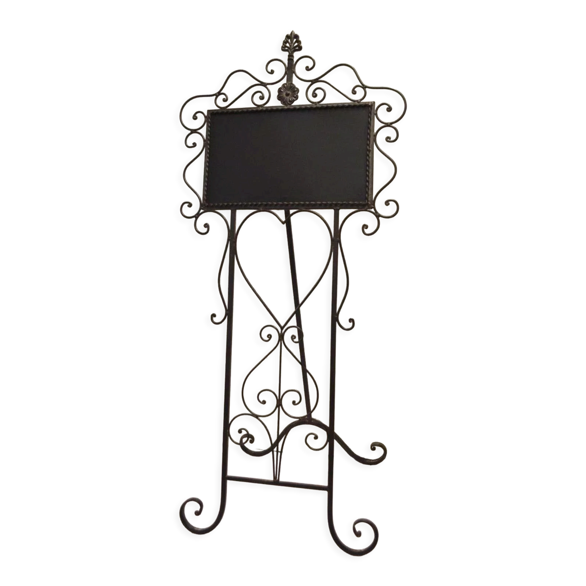 Wrought iron easel / menu holder