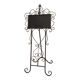 Wrought iron easel / menu holder
