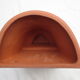 Duet of old flowerpots earthen terracotta