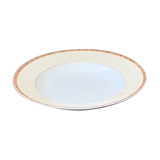 Hollow dish in limoges porcelain Guy Degrenne model vintage foliage