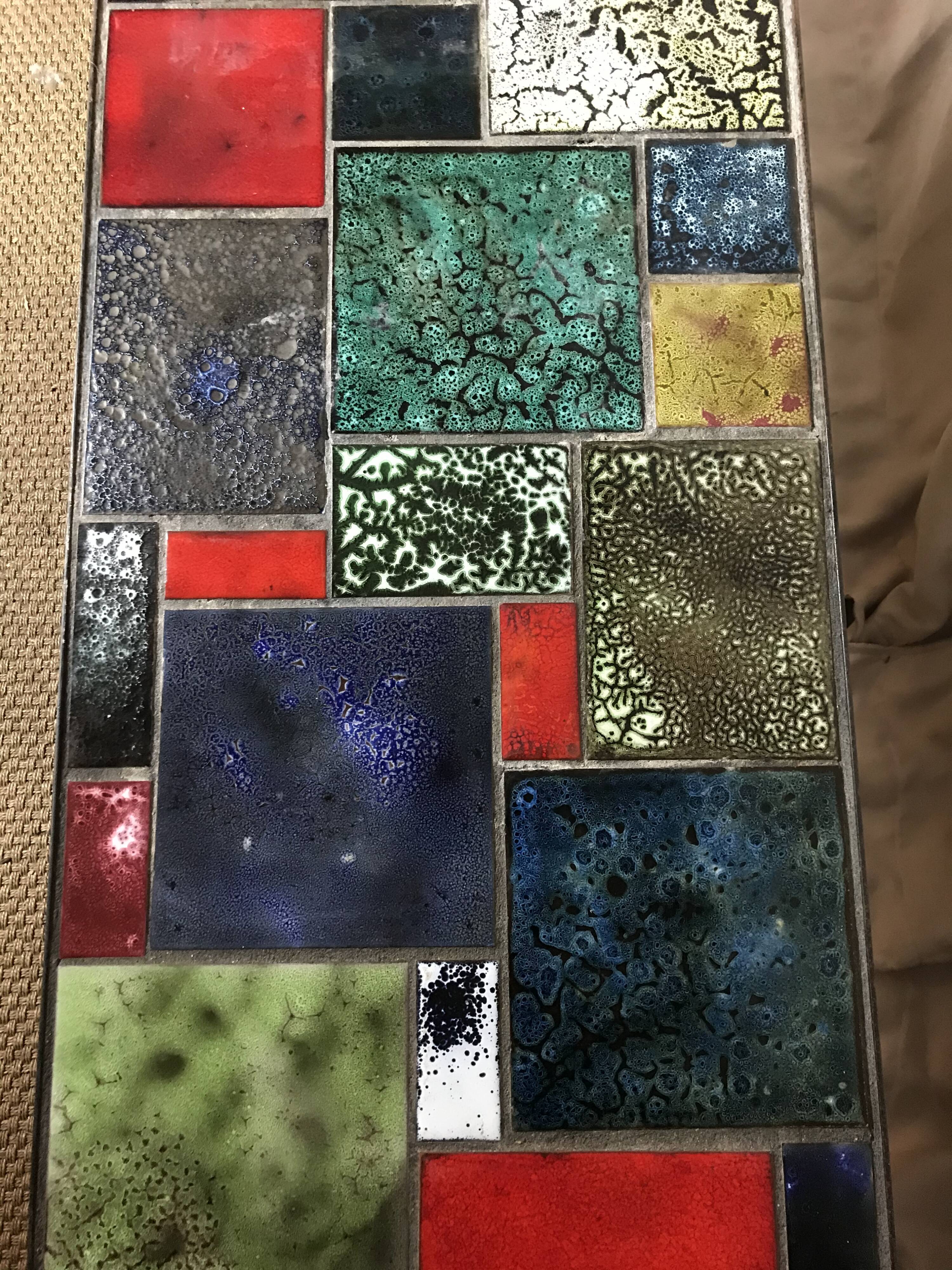 Ceramic coffee table circa 1960