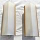 Perspex angle sconces and white lacquered metal with double lamp 1 pair