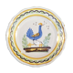 Assiette en faience d'epoque 19eme décor au coq NEVERS ??