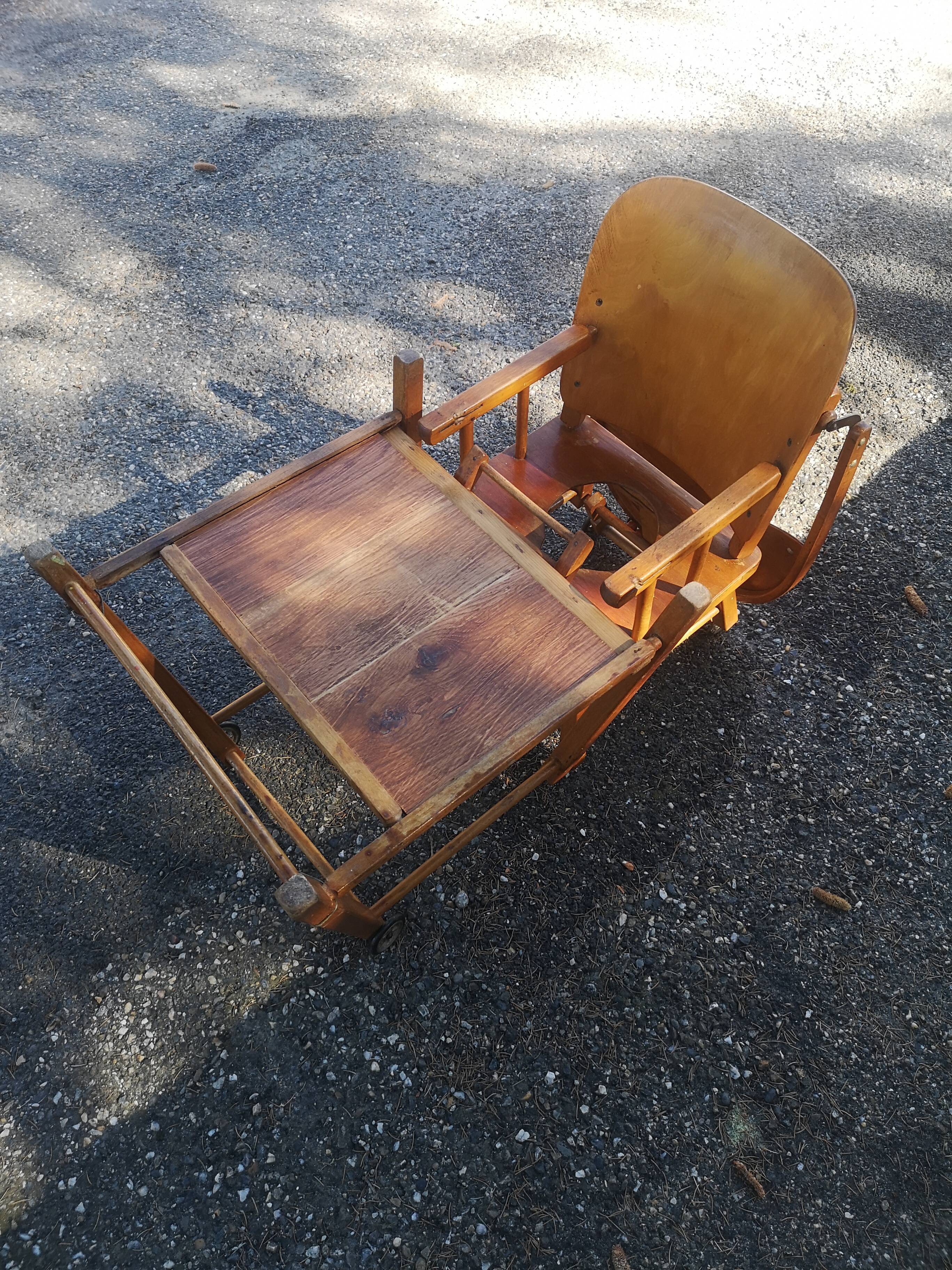 Baumann 1950s children's high chair