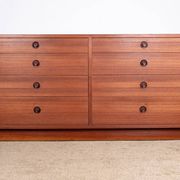 Commode double, 8 tiroirs, en teck par Borge Mogensen 1960