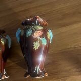 2 vases en barbotine