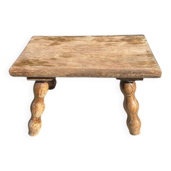 Tabouret en bois vintage