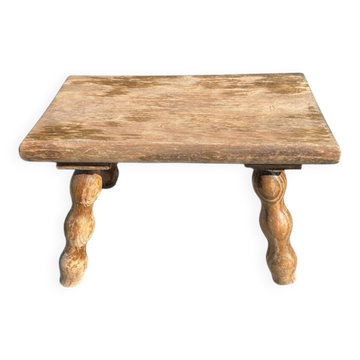 Tabouret en bois vintage
