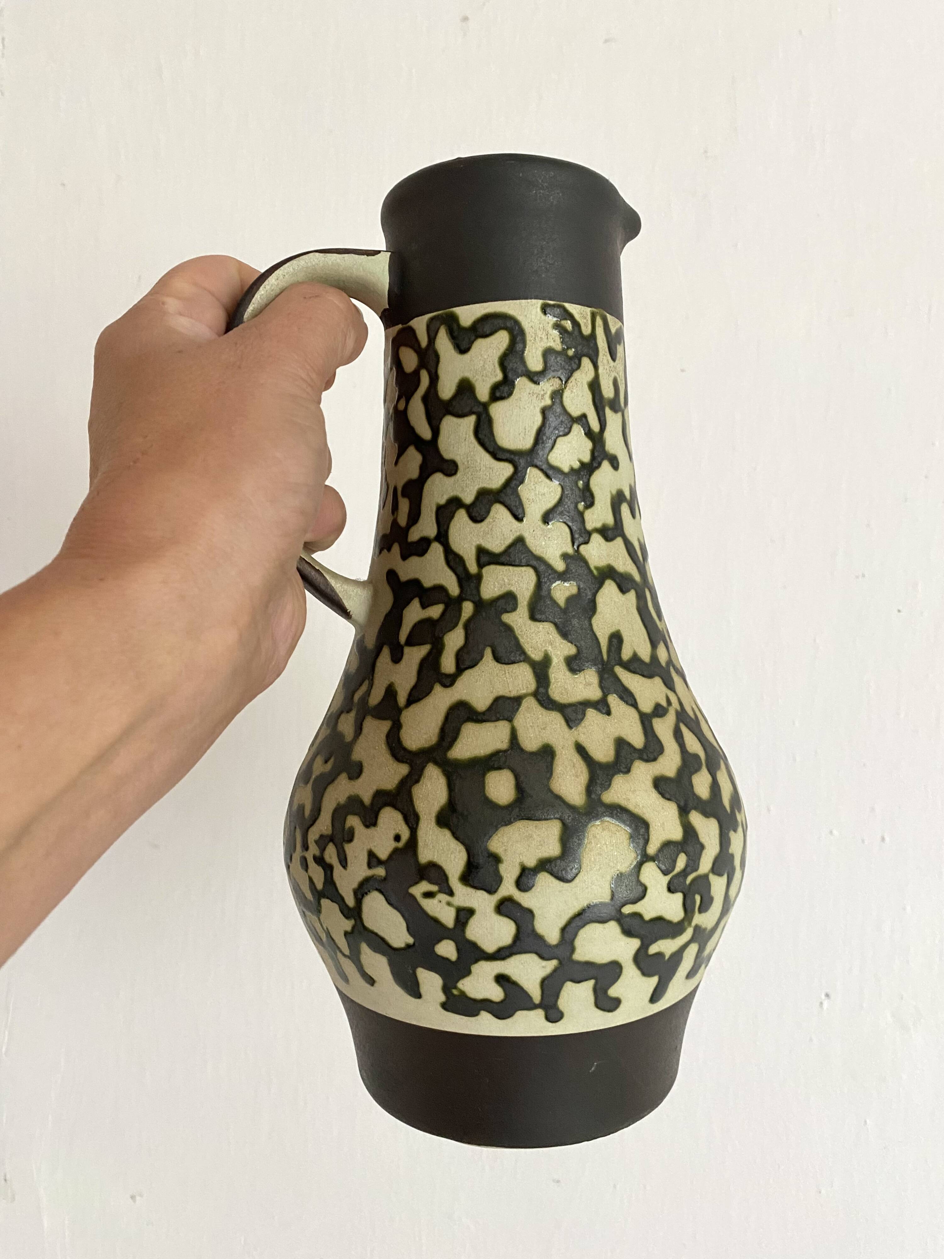 Fat Lava West Germany ceramic jug vase, 1970s
