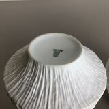 Set of 2 Porcelain Op Art "STONE" Vase by Heinrich Selb, Germany, 1970s