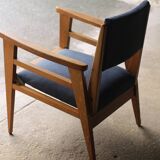 Retractable armchair david freres, marseille (1950s).