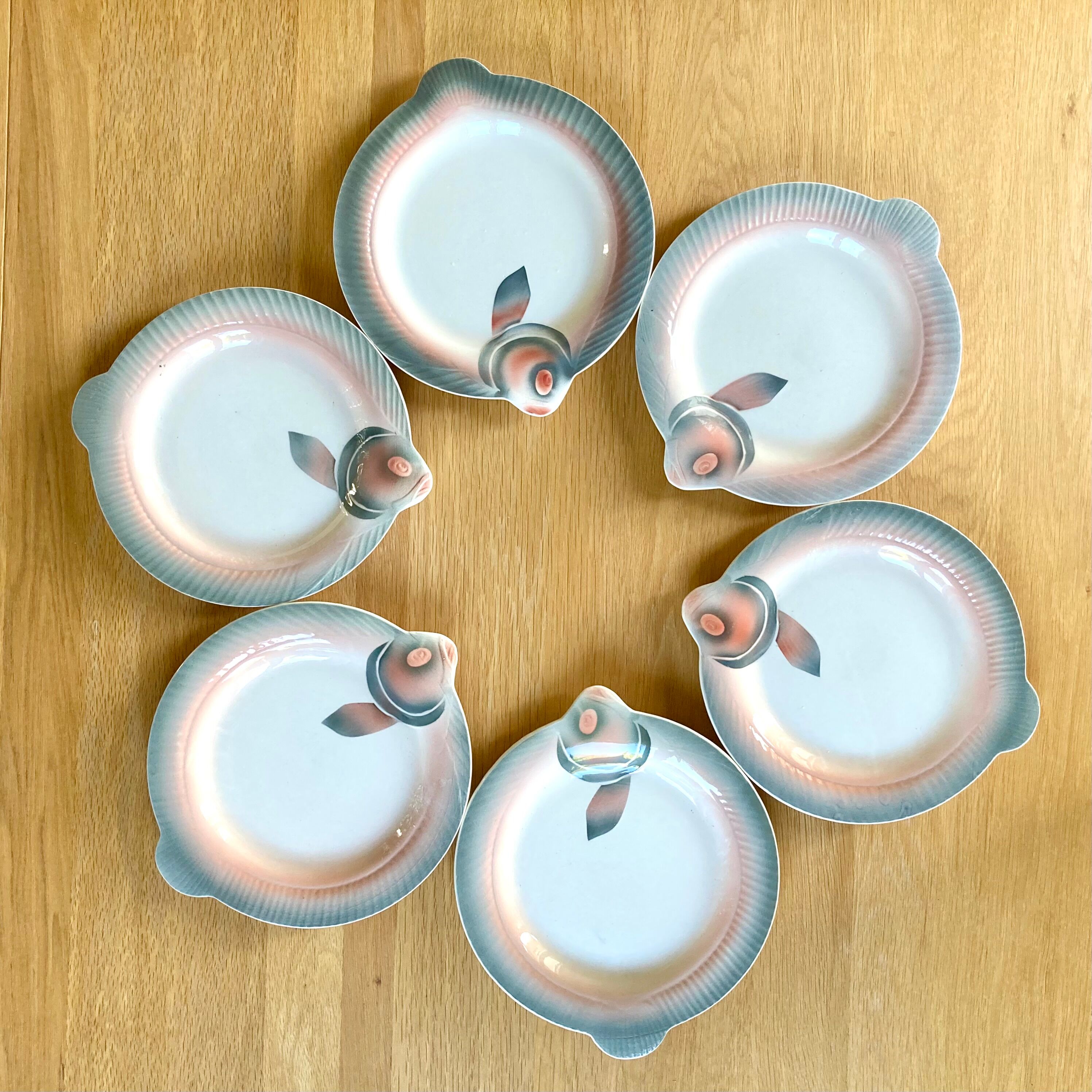 Fish plates Digoin Sarreguemines