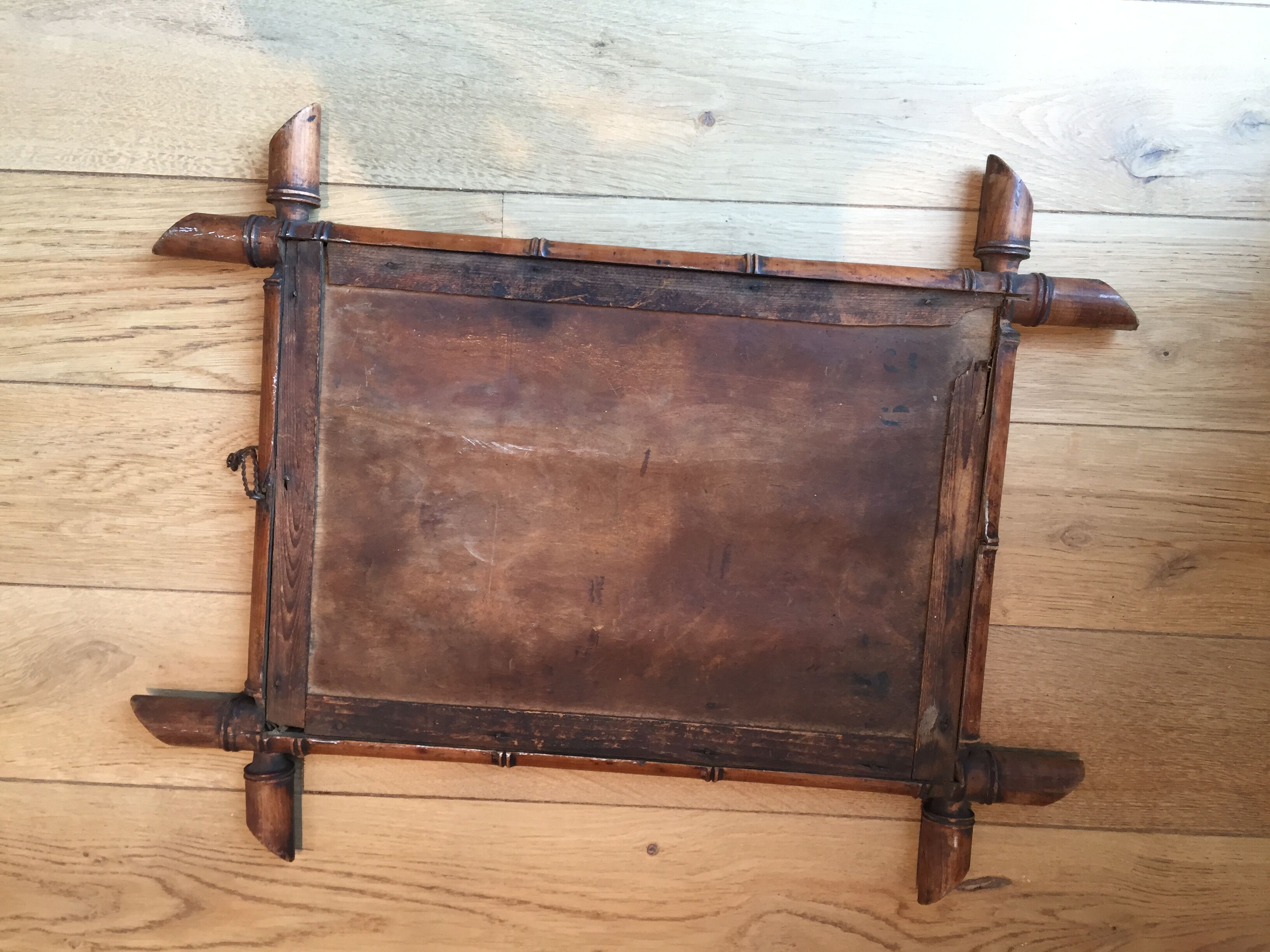 Mirror bamboo vintage 50/60s - 56x43cm