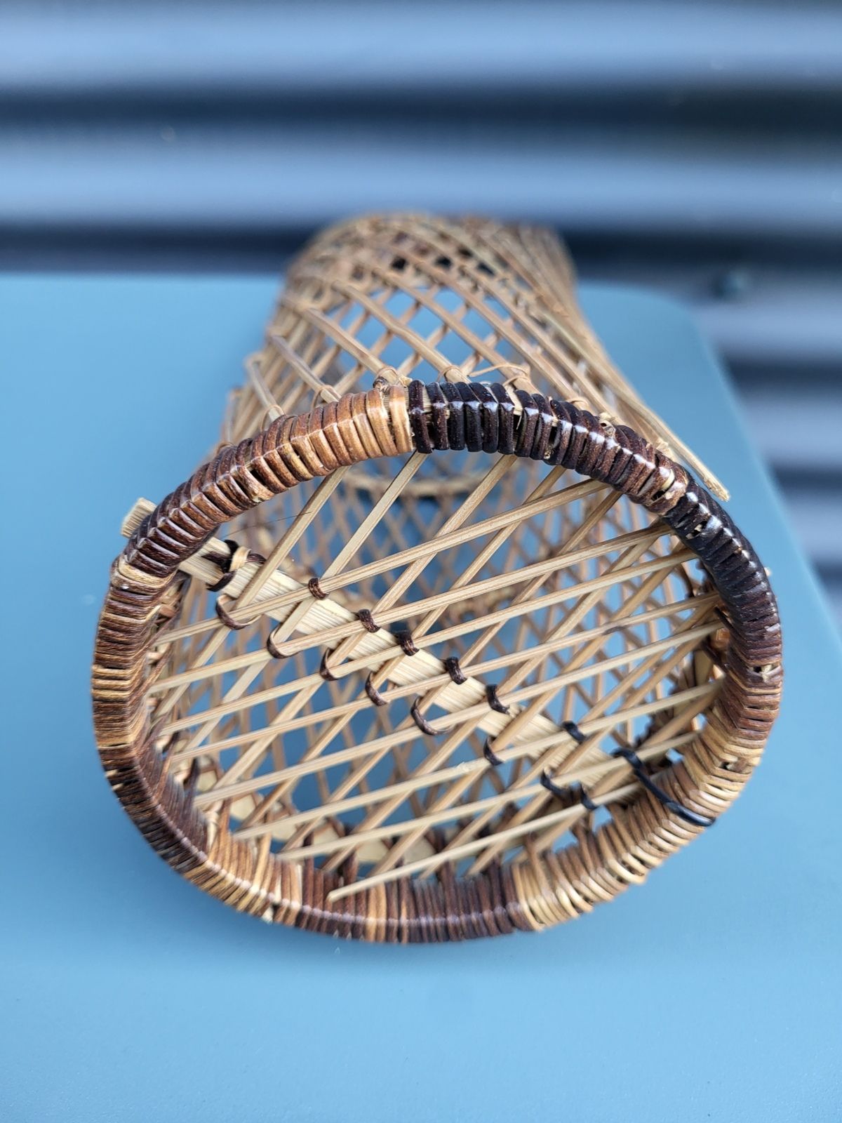 Woven wicker Japanese flower basket • Suruga Sensuji style