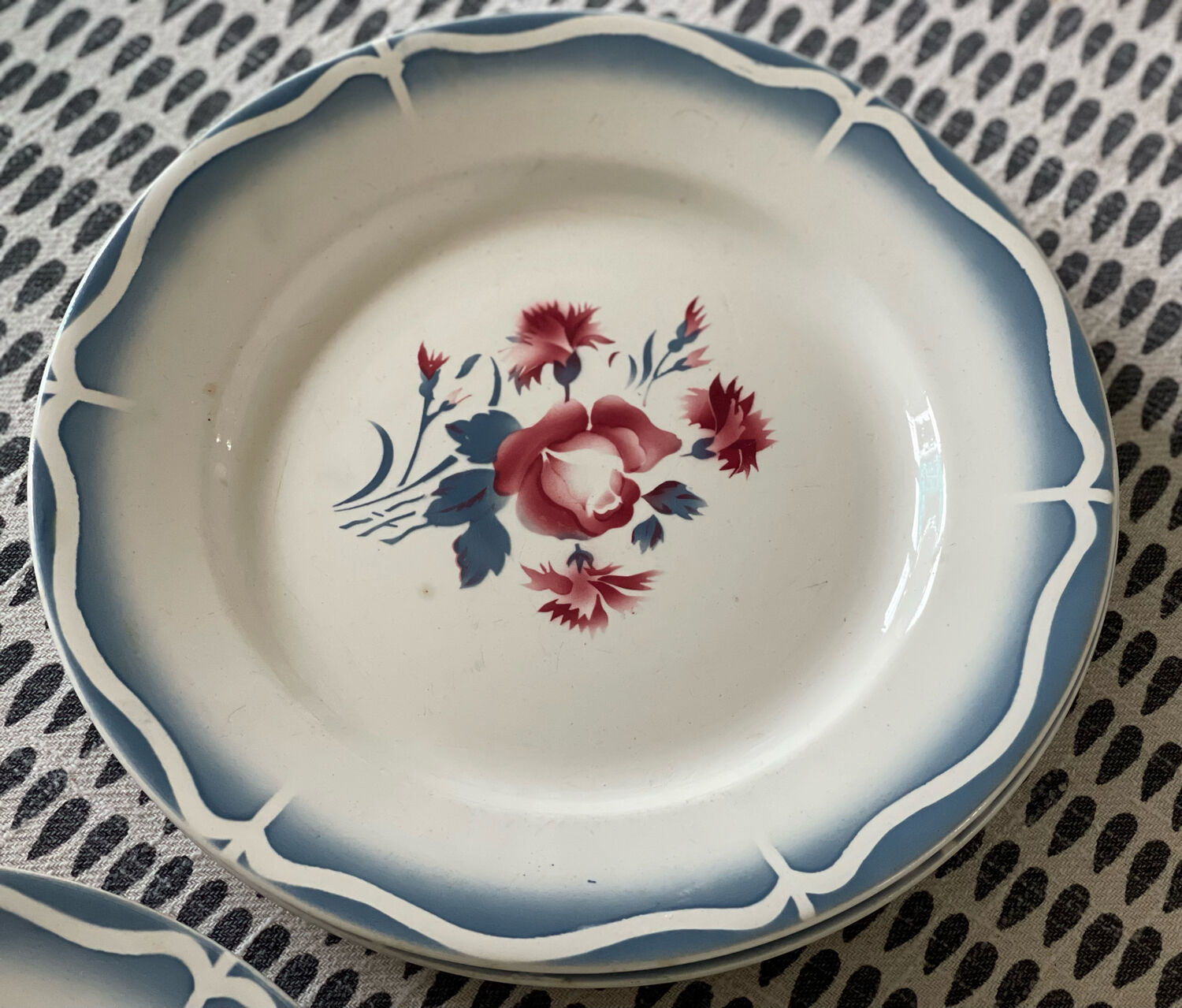 8 flat plates digoin sarreguemines