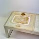 Table basse céramique / chrome — Jean Gregorieff, France, 1970s