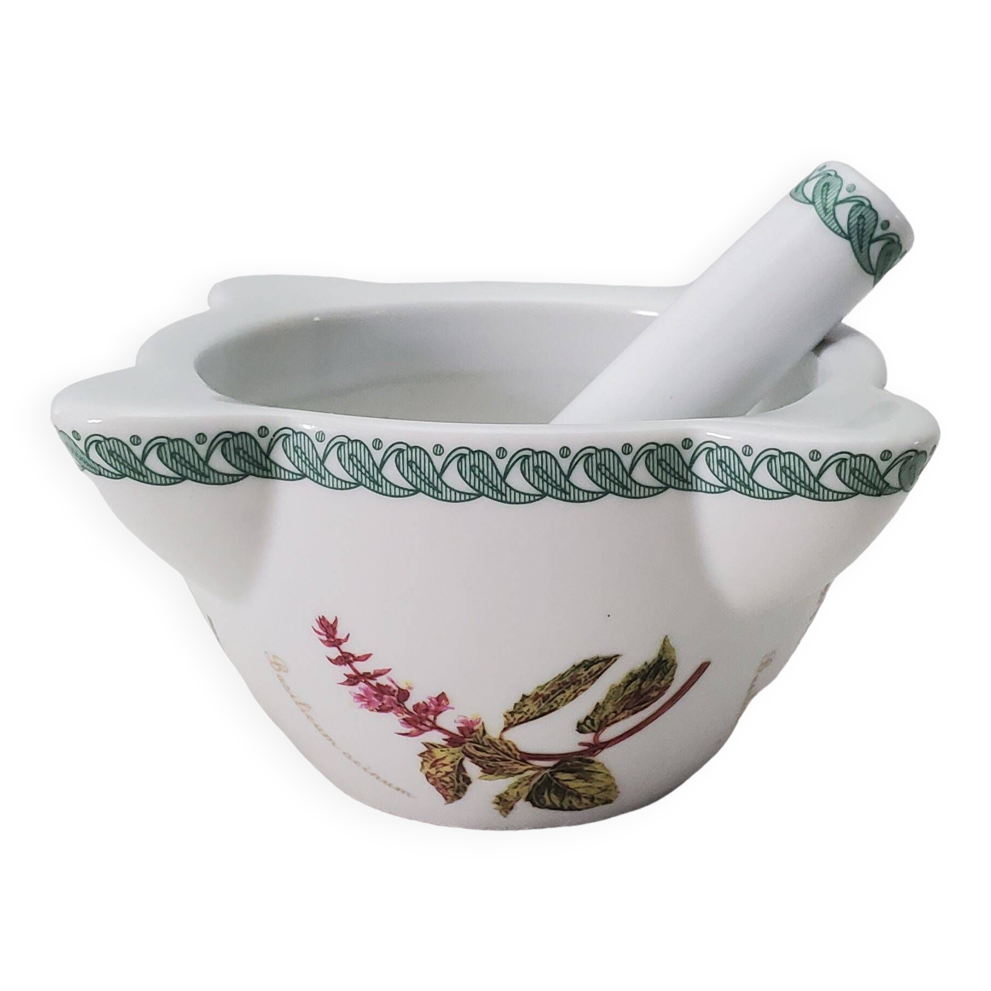 Mortier et pilon porcelaine tognana le terrine botaniche