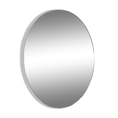 Miroir ovale 19ème biseauté