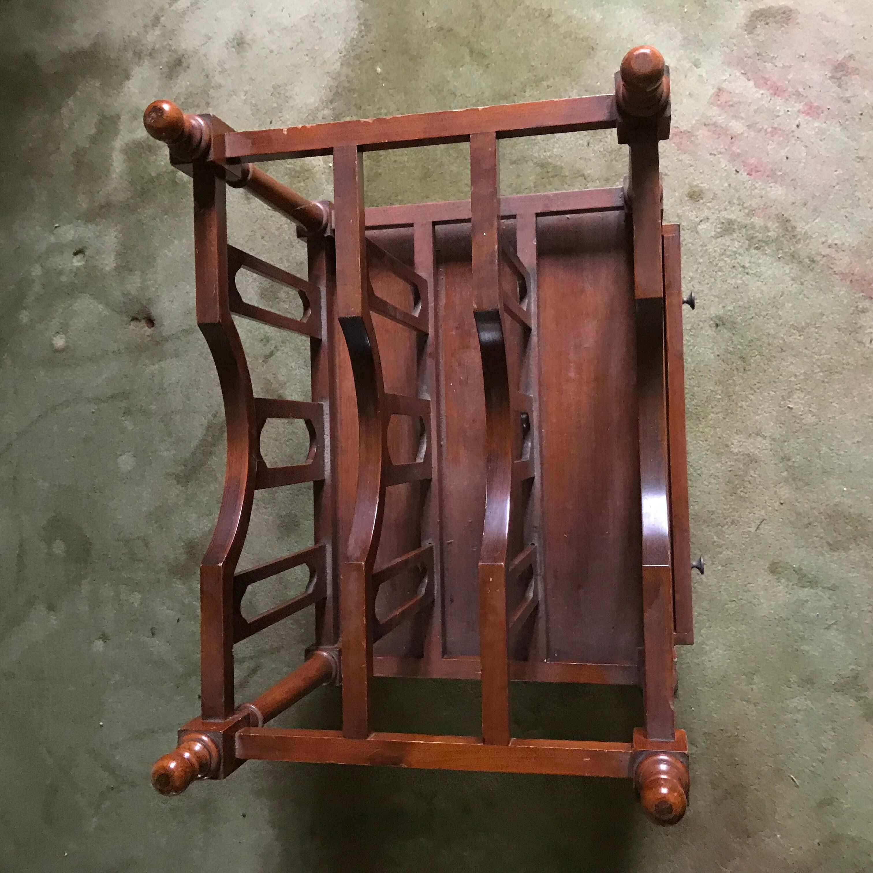 Mahogany magazine door XX century