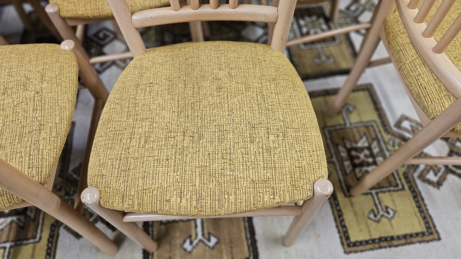 Set of 12 80s bistro chairs