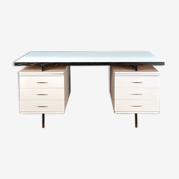 6-drawer desk white laminate