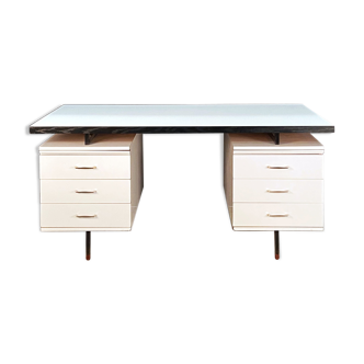 6-drawer desk white laminate