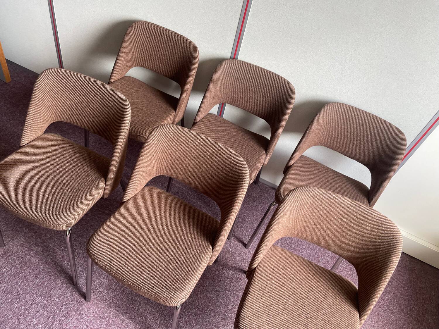 Set of 6 barrel chairs