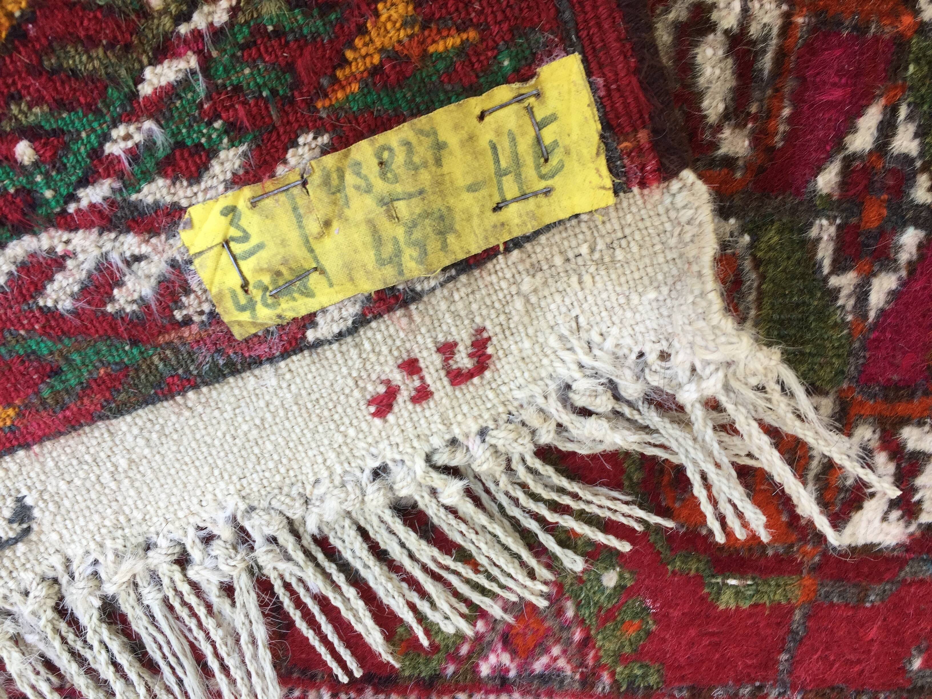 Vintage pure wool rug – 118 x 57cm