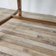 Extendable Art Deco table in olive root