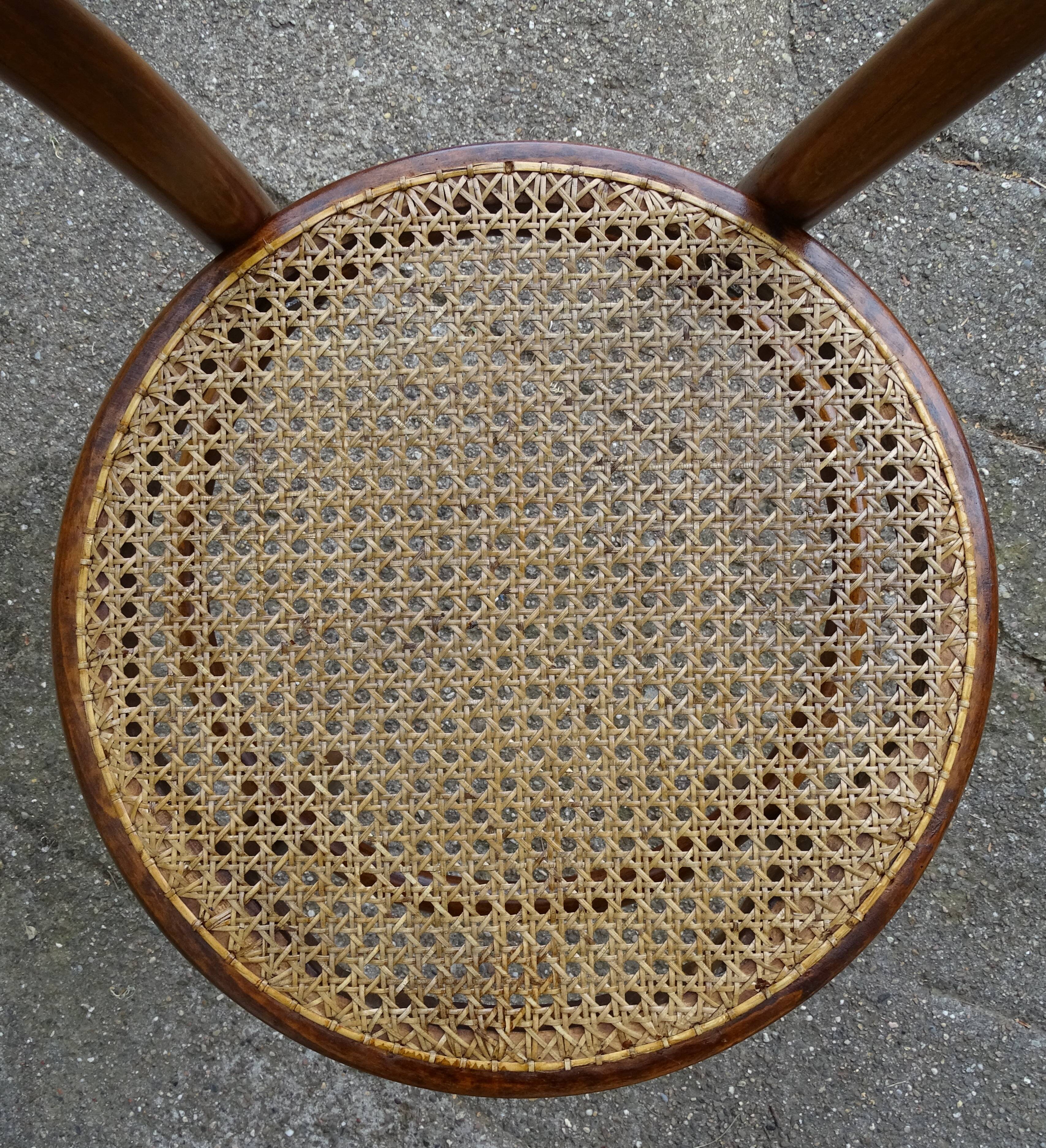 2 KOHN bistro chairs N°11/14 from 1890, cane