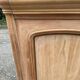 Louis Philippe 2-body sideboard renovated in raw wood with 2 glass doors