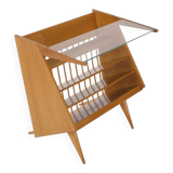 Table d’appoint porte-revues “compas” moderniste