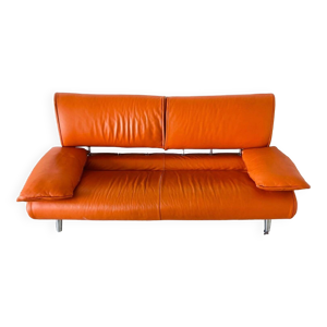 Canapé en cuir orange - places