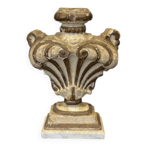 Elément décoratif en - socle bois