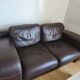 Authentic two-seater sofa in genuine leather.